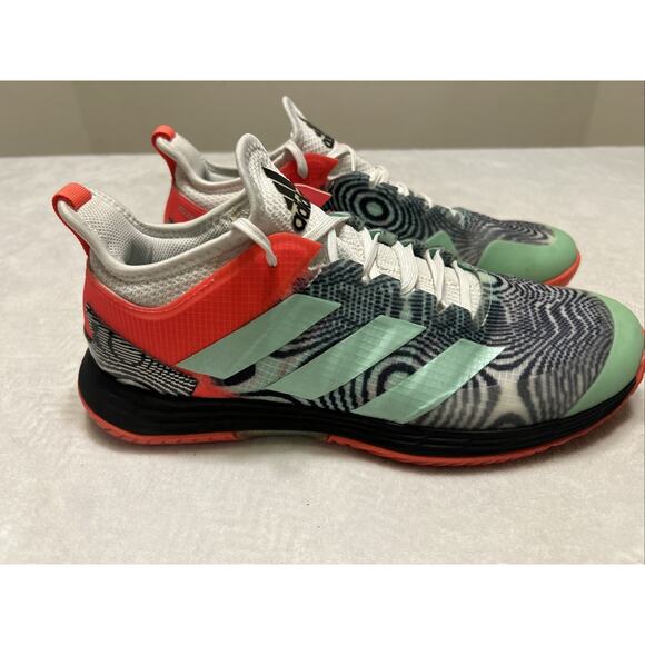 Adidas Adizero Men’s Shoes Size 10.5 Ubersonic 4 Optical Illusion Running Rare - Picture 1 of 8